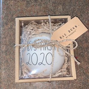 NWT rare baby’s first 2020 Rae Dunn ornament